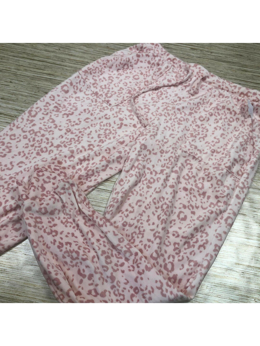 2757 Flora Nikrooz soft brushed lounge jogger Pants PINK ANIMAL size L